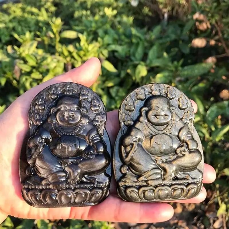 8CM Natural Golden Obsididan Crystal Buddha Carving Figurines Healing Reiki Stones Crafts Lucky Home Decoration Gift 1pcs
8CM Natural Golden Obsididan Crystal Buddha Carving Figurines Healing Reiki Stones Crafts Lucky Home Decoration Gift 1pcs