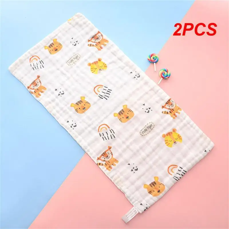 

2PCS Newborn Gauze Baby Feeding Children Handkerchief High-density Six-layer Gauze 6-layer Tulle Face Towel