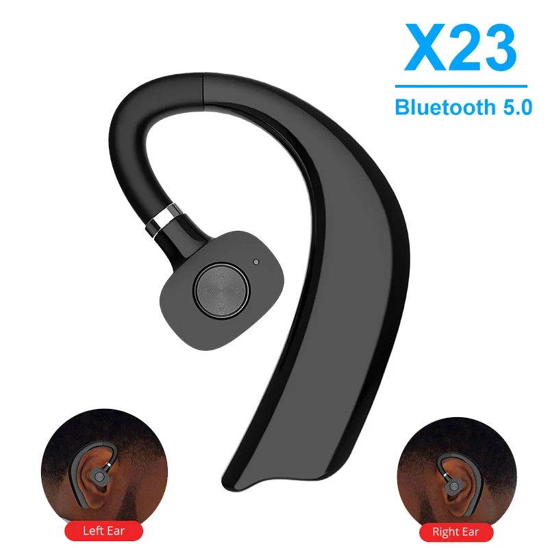 

X23 Single Ear Wireless Earphone Bluetooth Touch Control Headphone Ear Hook Sport Gaming Handsfree Calls Headset With Mic