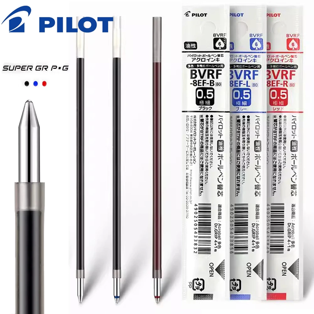 

Pilot 0.5 / 0.7mm Ballpoint Pen Ink Multi-function Refill BVRF-8EF 8F for Pilot BKAW-60F/ BKHDF-1SR /BKSG-25 Stationery Supplies