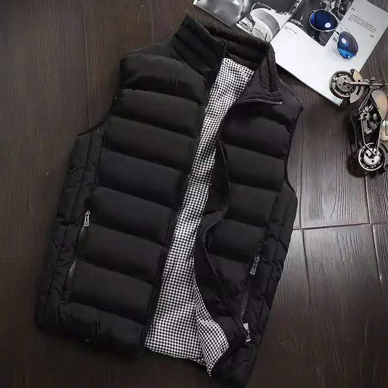 Down Cotton Vest Men's Autumn and Winter Trendy Tank Top Student Couple Stand up Collar Sweetheart Korean Version Casual Coat
Down Cotton Vest Men's Autumn and Winter Trendy Tank Top Student Couple Stand up Collar Sweetheart Korean Version Casual Coat