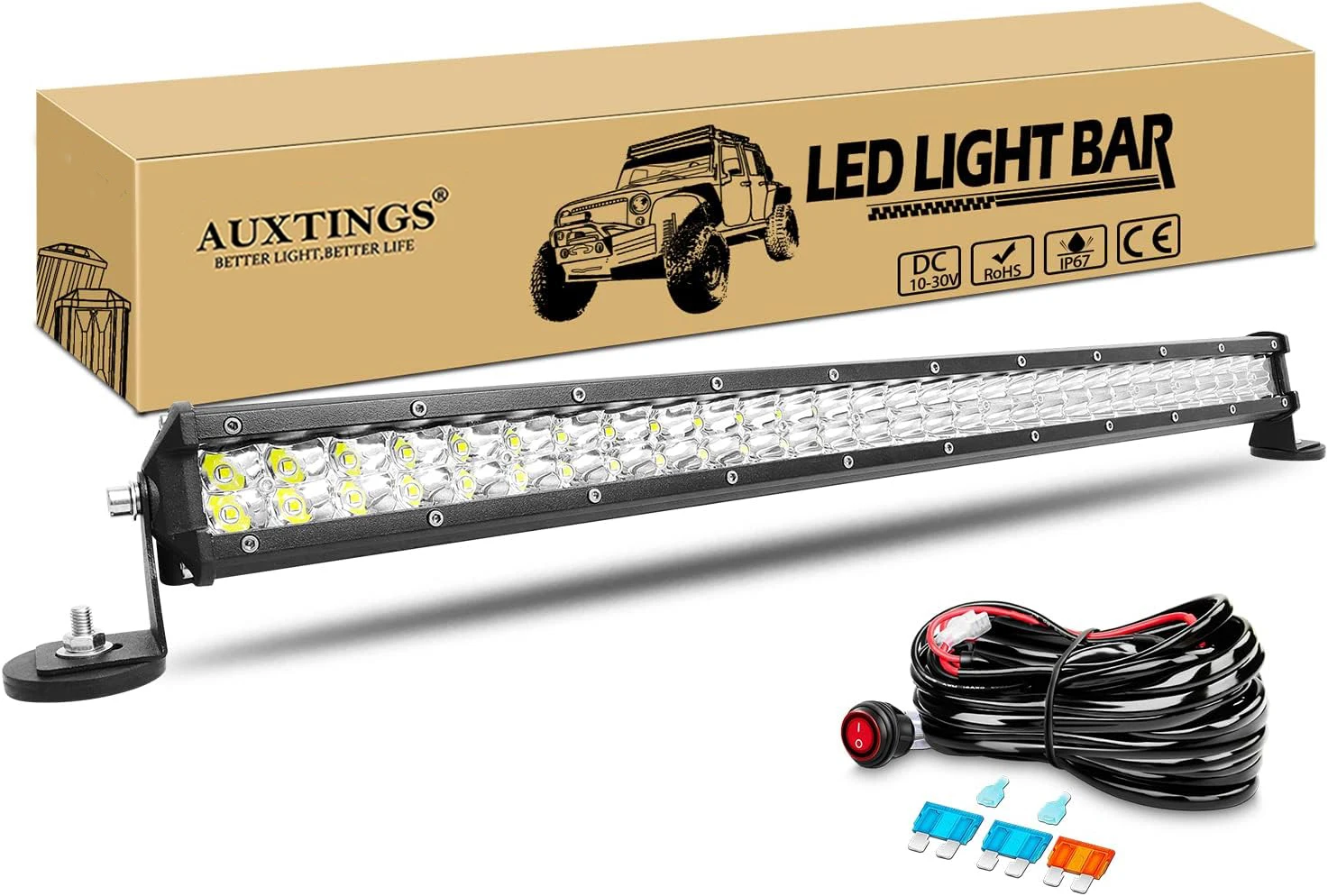 3D 15'' 20'' 24'' 108/144/180W LED Light Bar with Magnet Brackets Driving Spot Beam Work Light Bar 12v 24v Truck SUV ATV 4WD 4x4 3D 15'' 20'' 24'' 108/144/180W LED Light Bar with Magnet Brackets Driving Spot Beam Work Light Bar 12v 24v Truck SUV ATV 4WD 4x4