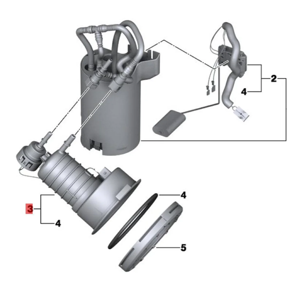 

Car Fuel Filter Pressure Regulator Repair 16117313794 for BMW Z4 E89 N20 N54 2009-2015 in Tank Fuel Pump Module