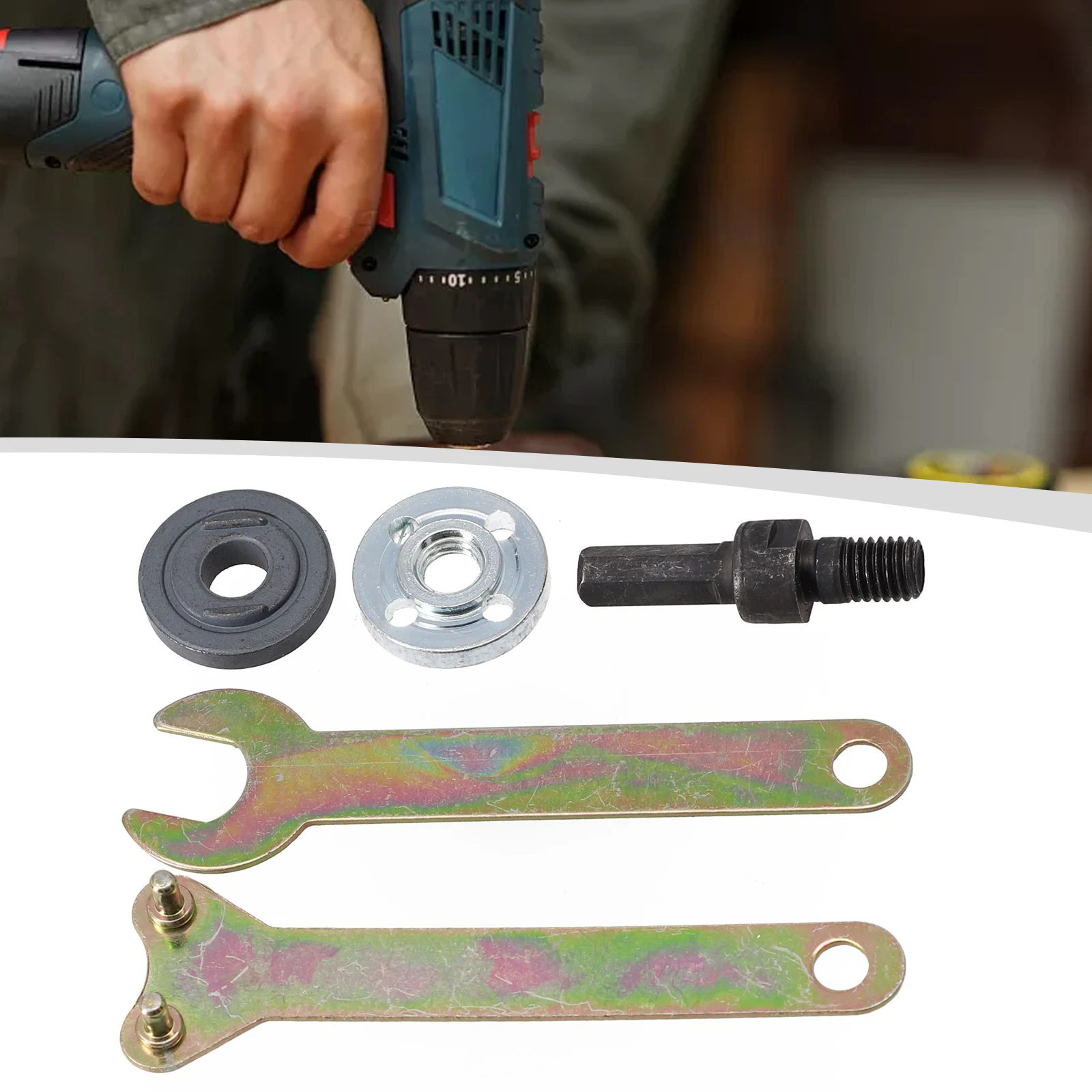 5PCS/Set 10MM Electric Drill Conversion Angle Grinder Connecting Rod For Cutting Disc Polishing Wheel Handle Holder Adapter
5PCS/Set 10MM Electric Drill Conversion Angle Grinder Connecting Rod For Cutting Disc Polishing Wheel Handle Holder Adapter