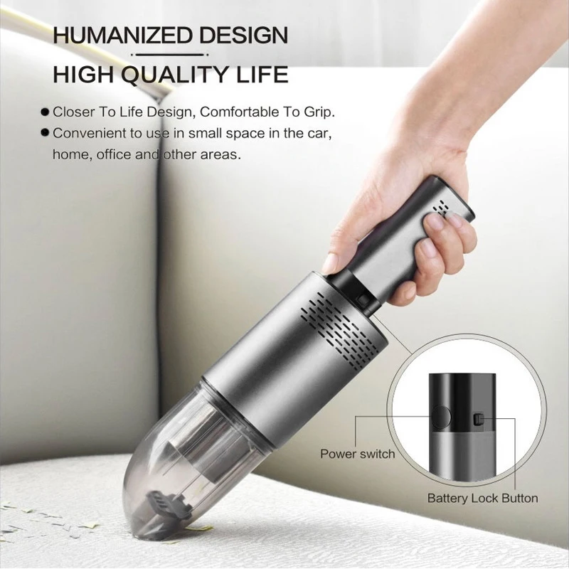 Car Vacuum Cleaner Multifunctional Wireless Small Handheld Vacuum High Power Car Gift For Mini Vacuum Cleaner HomeAppliance
Car Vacuum Cleaner Multifunctional Wireless Small Handheld Vacuum High Power Car Gift For Mini Vacuum Cleaner HomeAppliance