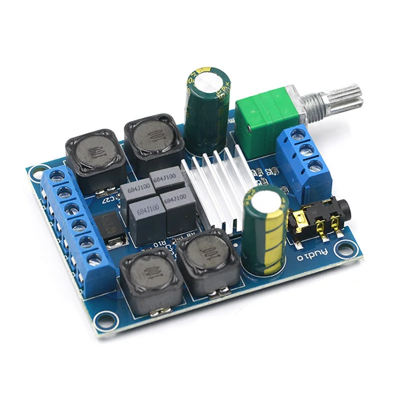 

XY-502 Digital Power Amplifier 2-Channel Stereo High-Power 2X50W TPA3116D2 Subwoofer Audio Amplifier Board Module