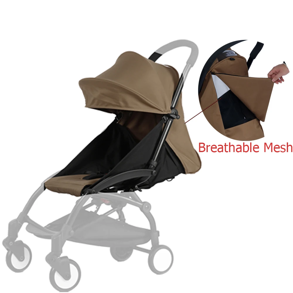 

3pcs/set 175° Adjustable Canopy Cover Cushion Stroller Accessories Water Proof For Babyzen Yoyo Yoya Pram Sunshade Seat Mattress