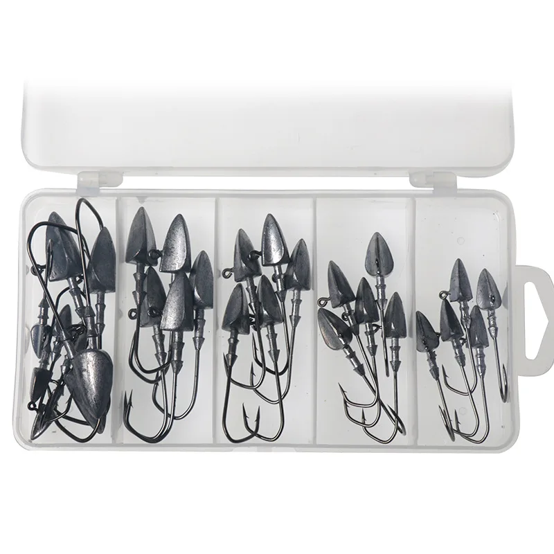 30pcs High Quality Lead Jig Head Hook 3.5g 5g 7g 10g 14g 20g Mustad High Carbon Steel Barbed Soft Lure Hooks Suit
30pcs High Quality Lead Jig Head Hook 3.5g 5g 7g 10g 14g 20g Mustad High Carbon Steel Barbed Soft Lure Hooks Suit