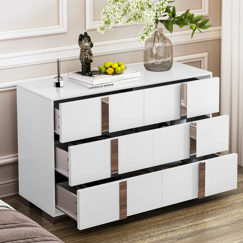 Bedroom Dressers Wardrobes Organizer Luxury Elegant White Closet Metal Handle Chest Of Drawers For Clothes Home Furniture
Bedroom Dressers Wardrobes Organizer Luxury Elegant White Closet Metal Handle Chest Of Drawers For Clothes Home Furniture