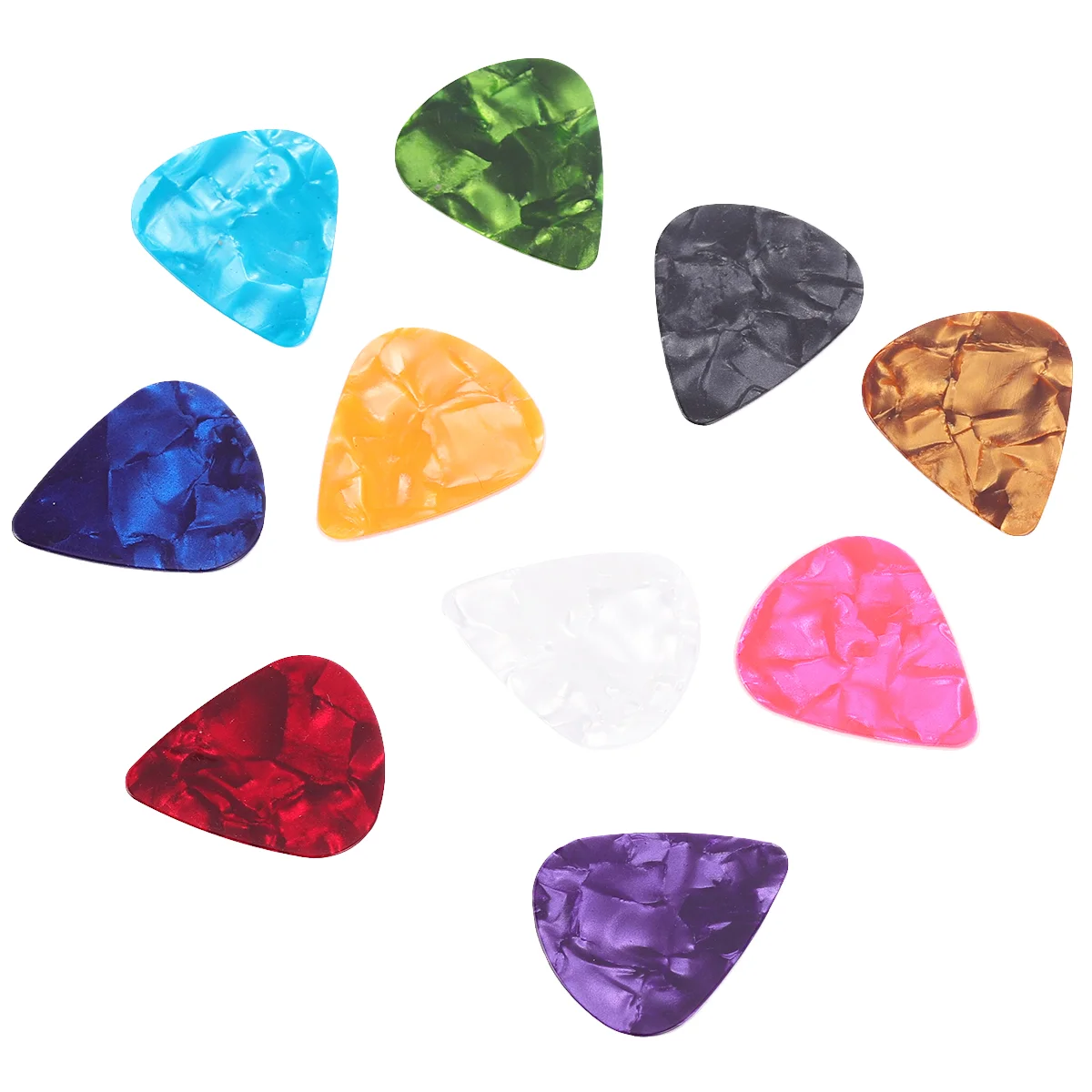 50 Pcs Guitar Pick Thumb Plectrums Instrument Accessory Celluloid Material Nail Bass Picks
50 Pcs Guitar Pick Thumb Plectrums Instrument Accessory Celluloid Material Nail Bass Picks