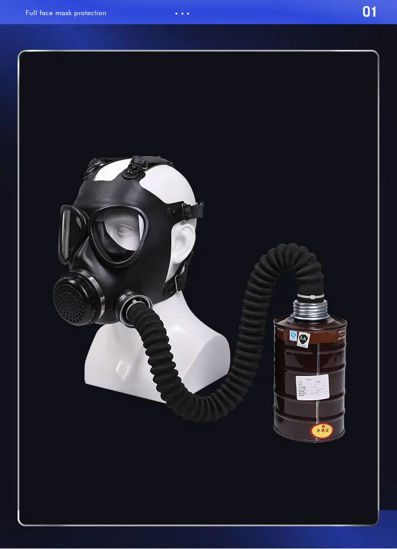 Black Full Face Mask Chemical Gas Respirator Natural Rubber Mask For Painting Pesticide Spraying Welding Work Safety Protection Black Full Face Mask Chemical Gas Respirator Natural Rubber Mask For Painting Pesticide Spraying Welding Work Safety Protection