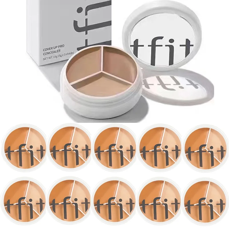 10PCS Korea TFIT Cover Up Pro Concealer 3 Color Concealer Palette Professional Makeup Face Eye Contour Face Spot Concealer
10PCS Korea TFIT Cover Up Pro Concealer 3 Color Concealer Palette Professional Makeup Face Eye Contour Face Spot Concealer