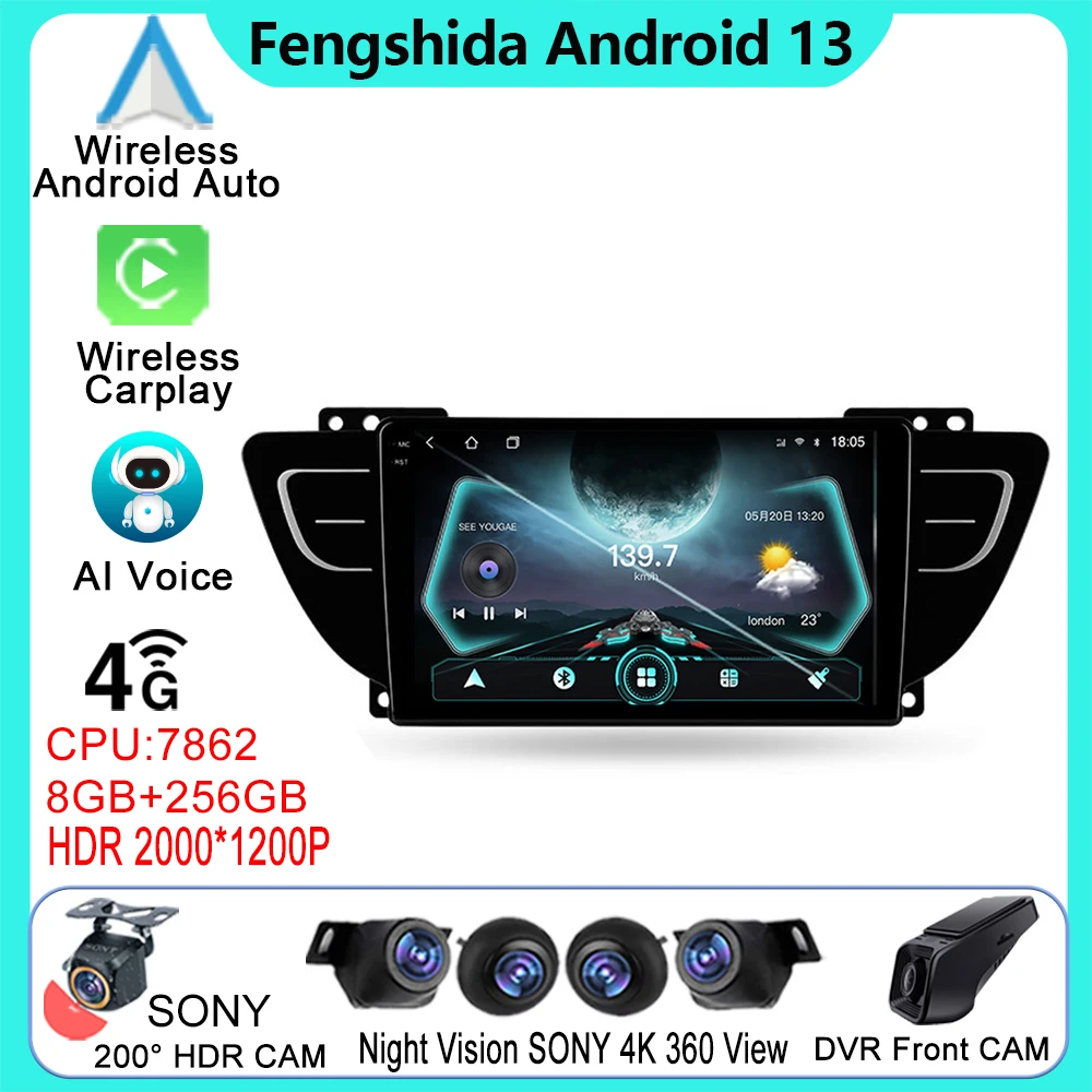 

Car Stereo Player For Geely Atlas NL-3 2016 - 2020 Carplay Android Auto BT Radio GPS Navigation Multimedia 5G WIFI No 2din DVD