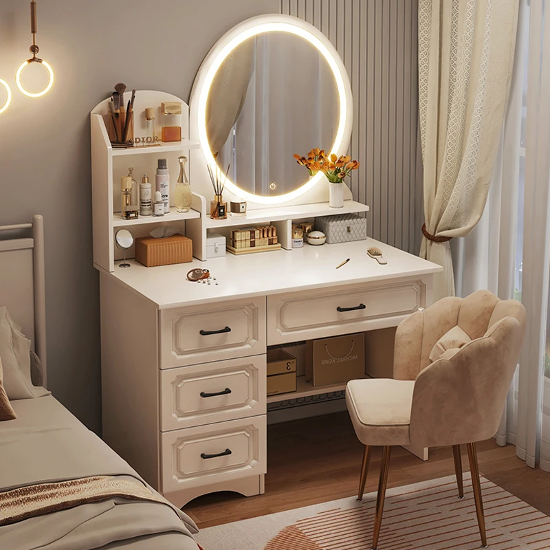 White Girls Makeup Vanity Table Drawer Mirror Dresser Stand Makeup Table Bedroom Desk Coiffeuse De Chambre Home Furniture
White Girls Makeup Vanity Table Drawer Mirror Dresser Stand Makeup Table Bedroom Desk Coiffeuse De Chambre Home Furniture