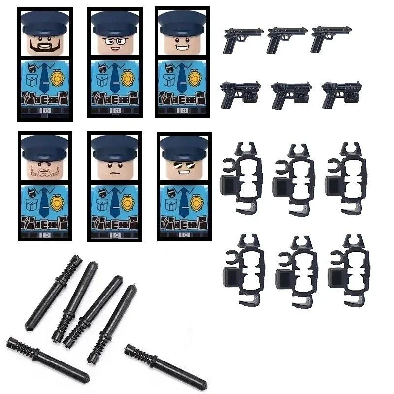 U.S.A City Traffic Police Baton MOC Military Weapon Swat Mini Action Figures Accessories Building Blocks Bricks Toys for Boys
U.S.A City Traffic Police Baton MOC Military Weapon Swat Mini Action Figures Accessories Building Blocks Bricks Toys for Boys