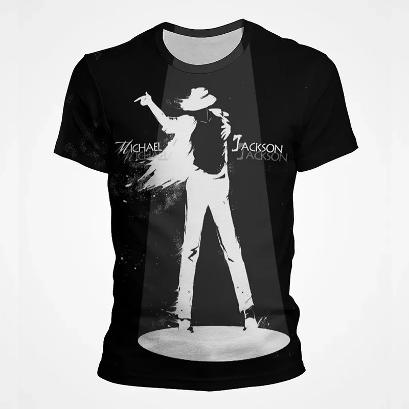 

Michael Jackson Graphic Pop Men's T-shirt 3D Michael Joseph Jackson Print T-shirt Children's Short Sleeve Women's Fashion Top