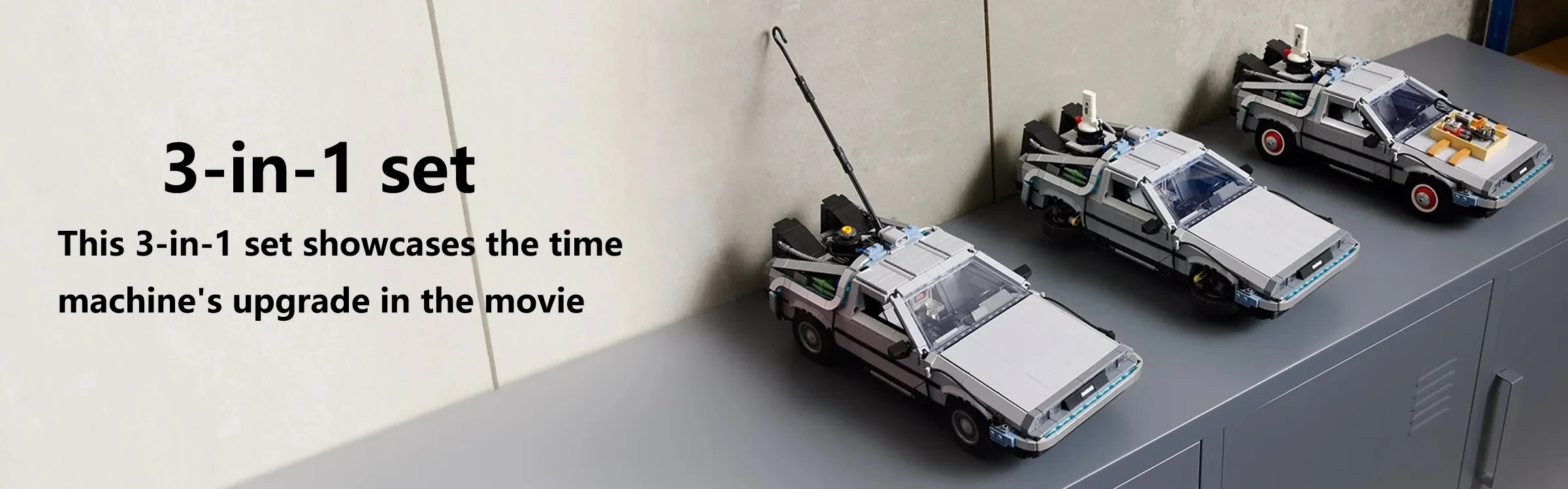 MOC Tech Experts DeLorean DMC-12 Back To The Future Car Bricks Toy MOC Tech Experts DeLorean DMC-12 Back To The Future Car Bricks Toy