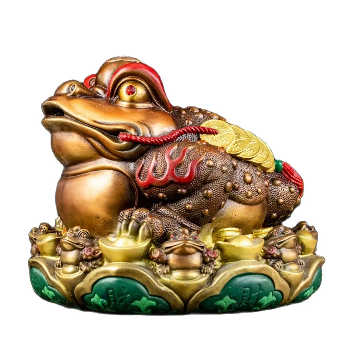 Colored toad king from all directions brings wealth, golden toad, lotus flower, golden toad
Colored toad king from all directions brings wealth, golden toad, lotus flower, golden toad