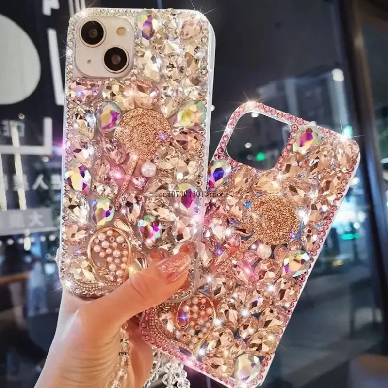 Luxury rhinestone Full of diamonds Flash diamond lollipop Bracelet For iPhone X XR 11 12 13 14 15 Pro Max Shockproof Phone case
Luxury rhinestone Full of diamonds Flash diamond lollipop Bracelet For iPhone X XR 11 12 13 14 15 Pro Max Shockproof Phone case