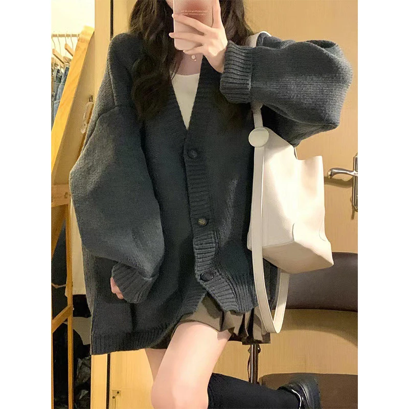 Sweet Knitted Cardigan Sweaters Women Oversized Single Breasted Knitwear Jackets Preppy Korean Casual Jumpers Coat Outwear
Sweet Knitted Cardigan Sweaters Women Oversized Single Breasted Knitwear Jackets Preppy Korean Casual Jumpers Coat Outwear