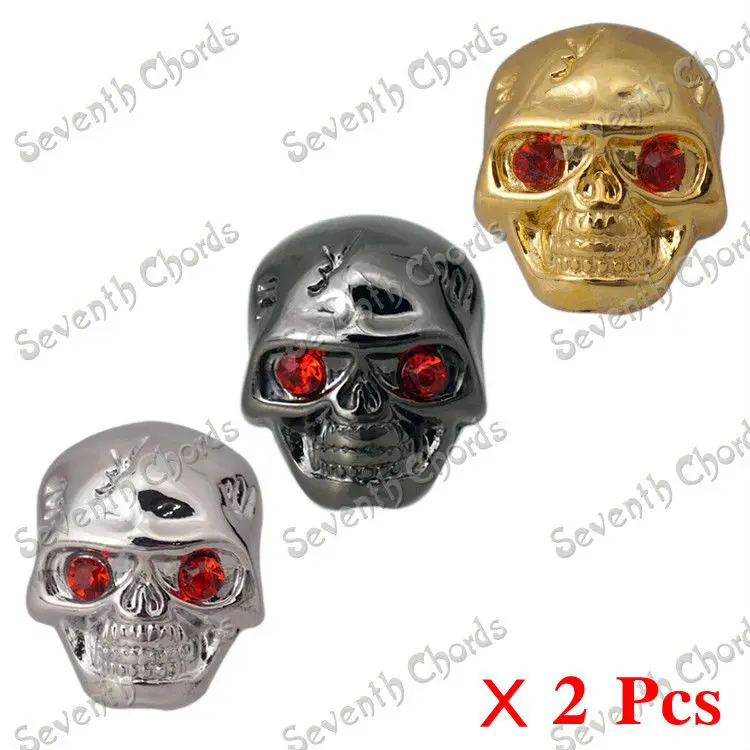2 X Metal Skull Head Volume Tone Control Knobs for Electric Guitar Bass Replacement Parts
2 X Metal Skull Head Volume Tone Control Knobs for Electric Guitar Bass Replacement Parts