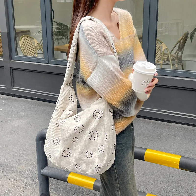 Canvas Shoulder Crossbody Bag for Women Large Corduroy Female Satchels Girls Student Handbags Cotton Cloth Big Ladies Bookbag
Canvas Shoulder Crossbody Bag for Women Large Corduroy Female Satchels Girls Student Handbags Cotton Cloth Big Ladies Bookbag