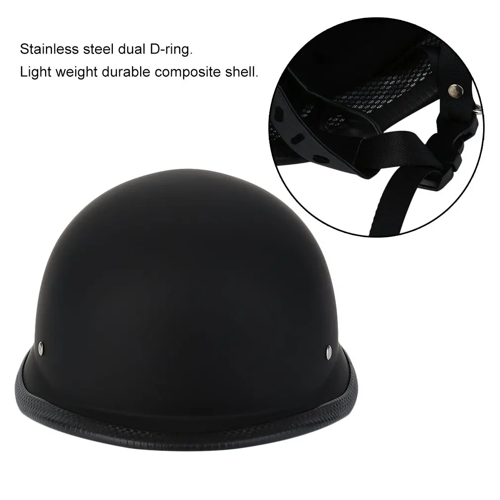 Comfortable Matte Black German Style Vintage Motorcycle Helmet Durable Half Face German Bicycle Helmet Motorcycle Bicycle Helmet
Comfortable Matte Black German Style Vintage Motorcycle Helmet Durable Half Face German Bicycle Helmet Motorcycle Bicycle Helmet