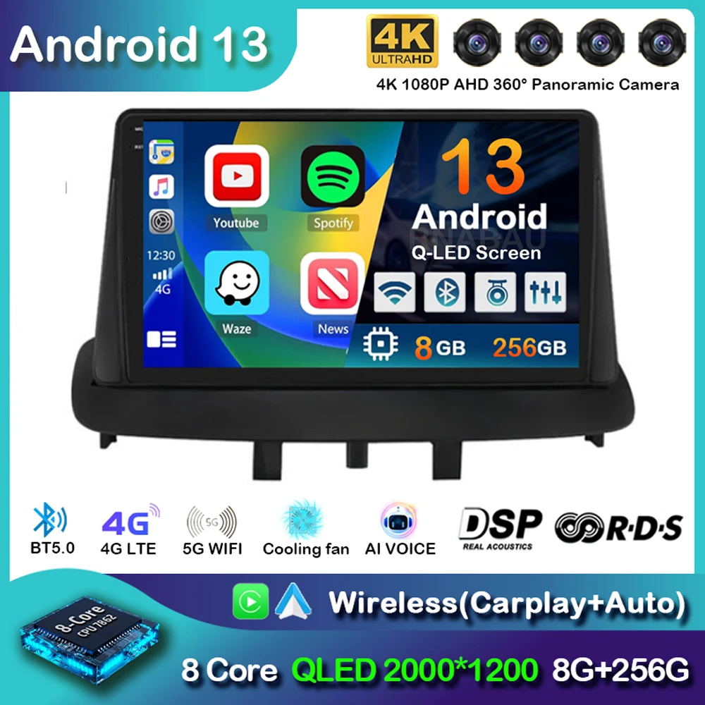 Автомагнитола на Android 13 для Renault Megane 3 Fluence Samsung SM3 2008-2014 GPS мультимедийный видеоплеер стерео 2din DVD
Автомагнитола на Android 13 для Renault Megane 3 Fluence Samsung SM3 2008-2014 GPS мультимедийный видеоплеер стерео 2din DVD