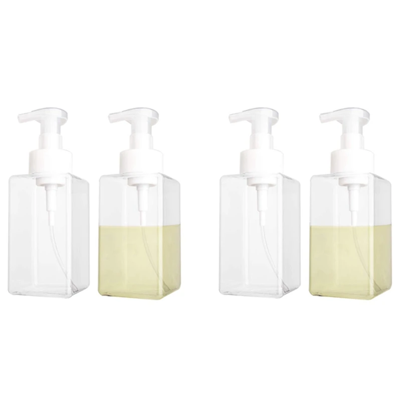4 Pack Foaming Soap Dispenser 15Oz Refillable Foam Liquid Hand Soap Empty Plastic Pump Bottle Container - Clear 450Ml
4 Pack Foaming Soap Dispenser 15Oz Refillable Foam Liquid Hand Soap Empty Plastic Pump Bottle Container - Clear 450Ml