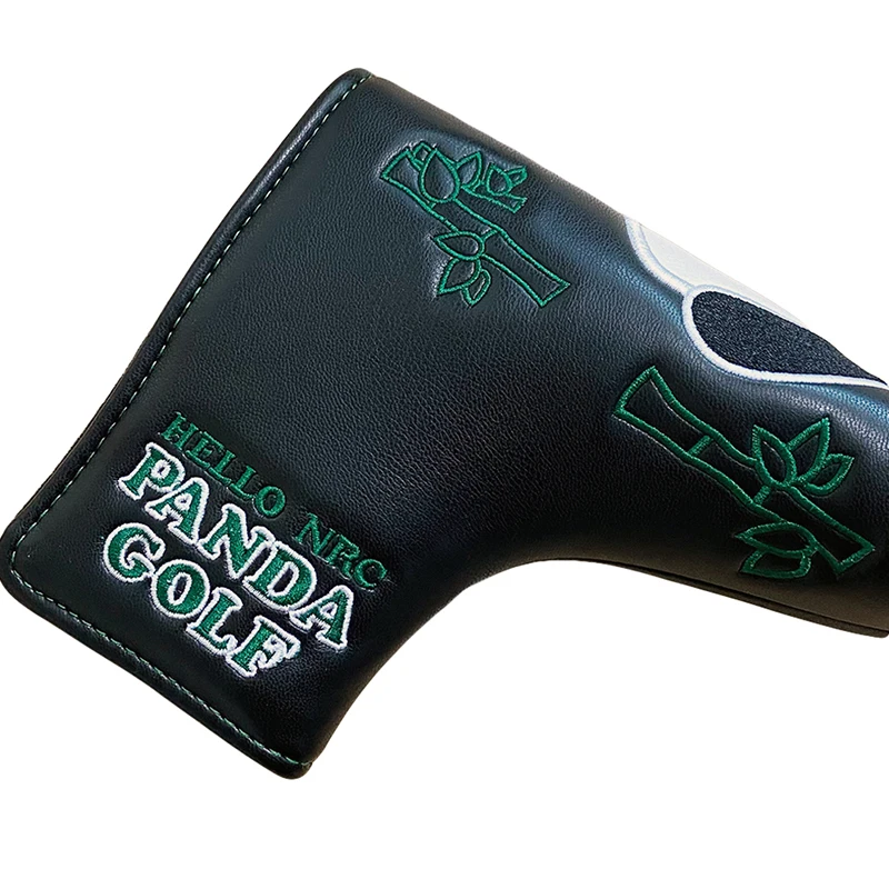 Golf Putter Cover Cute Panda Golf Headcover Magic Tape For Mallet Blade Putter Synthetic Leather Golf Club Head Protector Golf Putter Cover Cute Panda Golf Headcover Magic Tape For Mallet Blade Putter Synthetic Leather Golf Club Head Protector