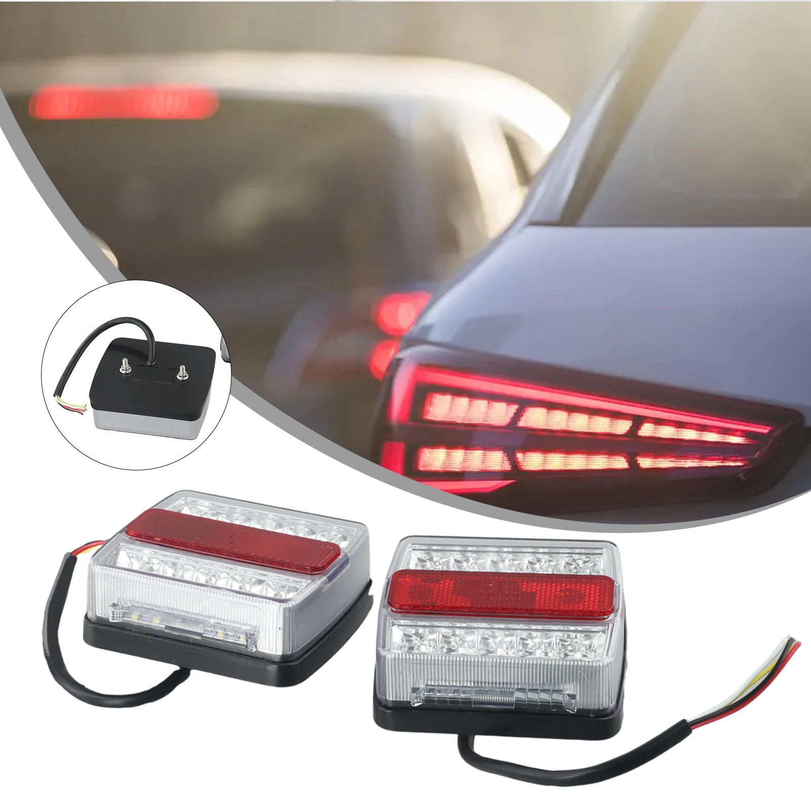 Parts Replacement IP68 2Pcs Rear Left Right LED Submersible Tail Lights Trailer Kit Boat Marker Waterproof Durable Useful
Parts Replacement IP68 2Pcs Rear Left Right LED Submersible Tail Lights Trailer Kit Boat Marker Waterproof Durable Useful
