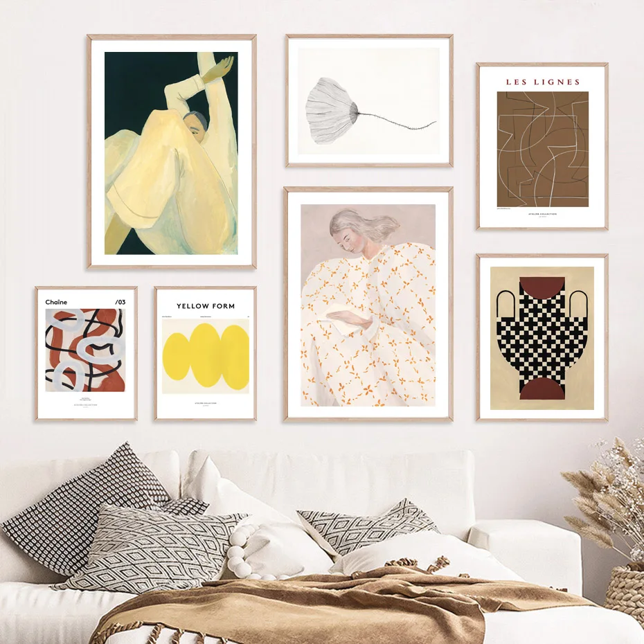 Abstract Retro Nordic Posters Color Block Line Girl Geometry Leaf Wall Art Canvas Painting Wall Pictures For Living Room Decor
Abstract Retro Nordic Posters Color Block Line Girl Geometry Leaf Wall Art Canvas Painting Wall Pictures For Living Room Decor