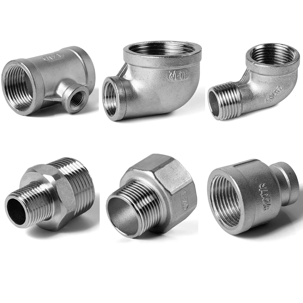 

1/8 "1/4" 1/2 "3/4" 1 "1-1/4" 1-1/2 "2" BSP thread reducer 304 stainless steel pipe fittings connector adapter reducer