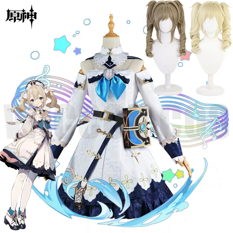 Genshin Impact Cosplay Barbara Cosplay Costume 2Style Wig Anime Princess Dress Lolita Maid Outfit For Women Plus Size XXXL
Genshin Impact Cosplay Barbara Cosplay Costume 2Style Wig Anime Princess Dress Lolita Maid Outfit For Women Plus Size XXXL