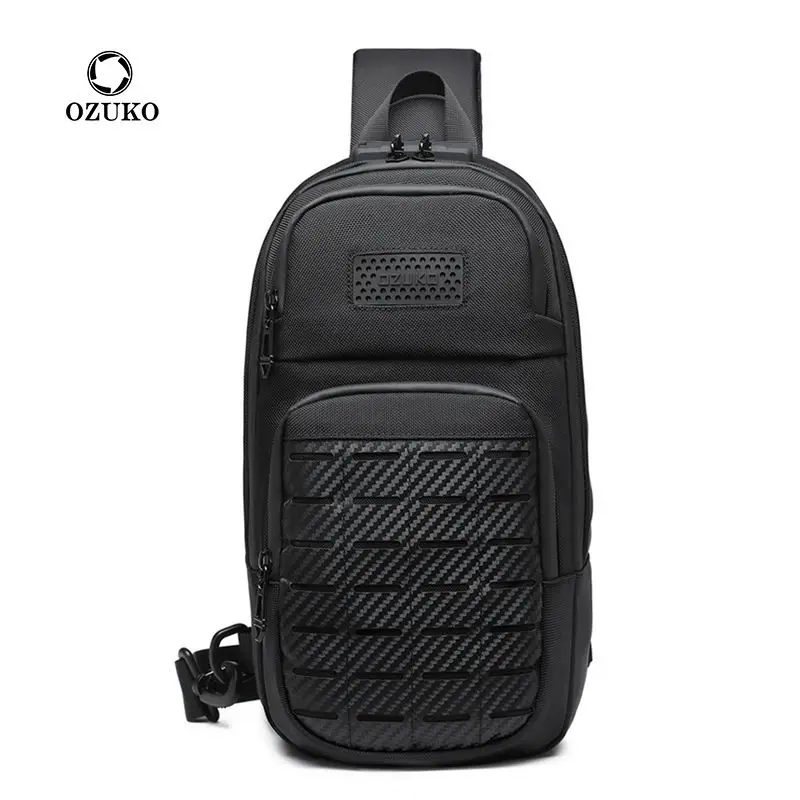 

Anti-theft bag Shoulder Bags USB Charging Crossbody Package School Short Trip Messengers Bags Men's Oxford Sling Pack