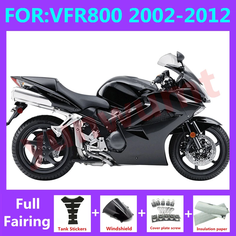 Motorcycle Fairings Kit Fit For Vfr800 2002 2003 2012 VFR 800 02 03 04 05 06 07 08 09 10 11 12 Bodywork Fairing Set matte black
Motorcycle Fairings Kit Fit For Vfr800 2002 2003 2012 VFR 800 02 03 04 05 06 07 08 09 10 11 12 Bodywork Fairing Set matte black