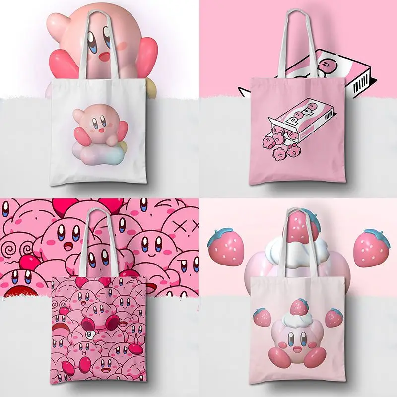 Cute Kirby Canvas Bag Ins Pink Girl Heart Simple Bag Japanese Cartoon Students' Fashionable One-Shoulder Handbag
Cute Kirby Canvas Bag Ins Pink Girl Heart Simple Bag Japanese Cartoon Students' Fashionable One-Shoulder Handbag