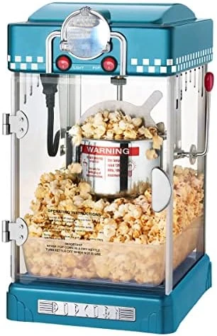

Bambino Countertop Popcorn Machine \u2013 2.5oz Kettle with Measuring Spoon, Scoop, and 25 Serving Bags by (Pink) (83-DT6124)