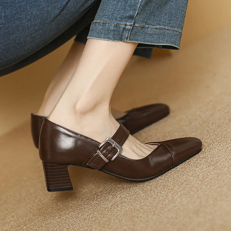 3cm Heels Square Toe Dress Shoes Woman Office Ladies Footwear Chunky Sandals Basketball Platform Mary Jane 5cm Work African Retr
3cm Heels Square Toe Dress Shoes Woman Office Ladies Footwear Chunky Sandals Basketball Platform Mary Jane 5cm Work African Retr