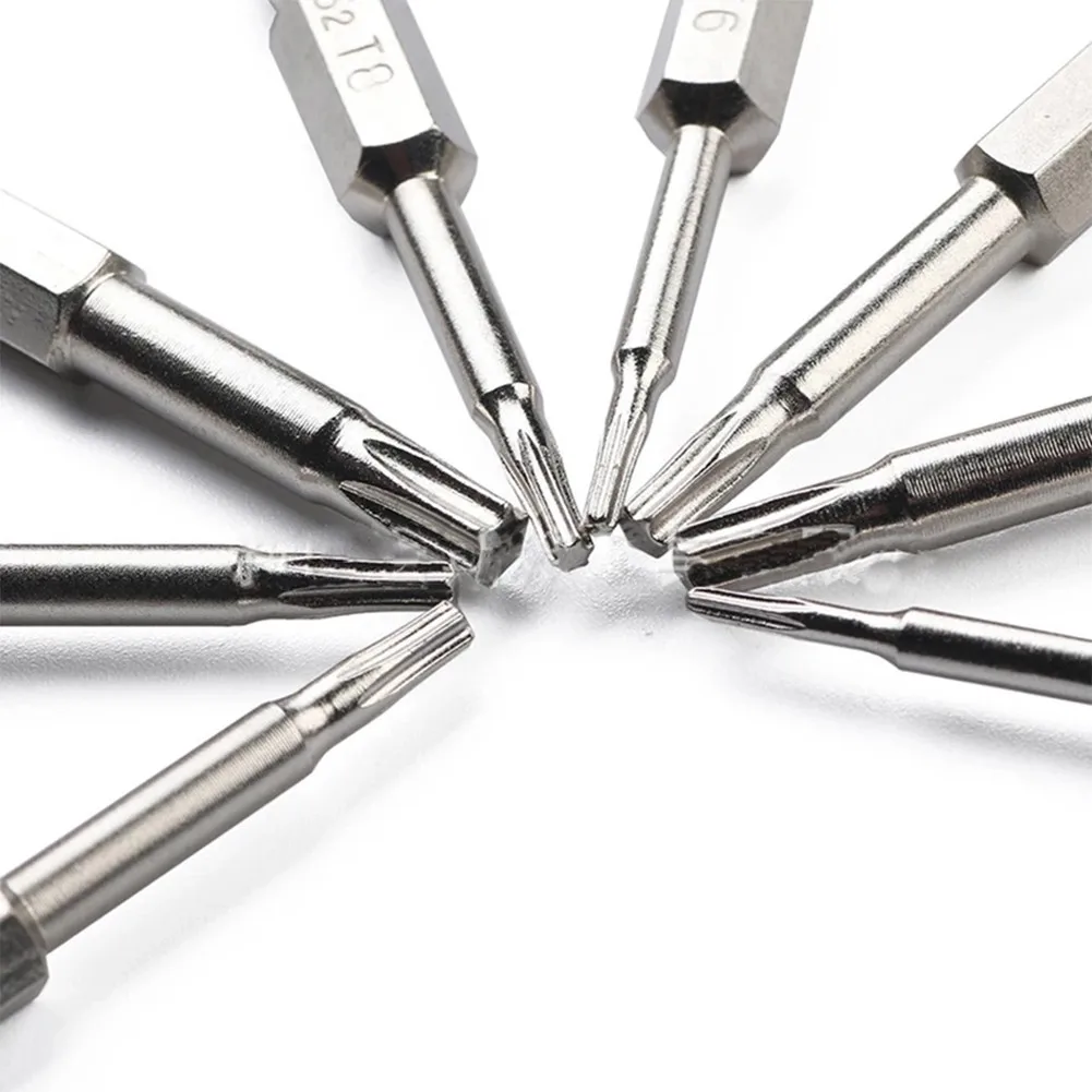 Efficient 8pcs Magnetic Torx Screwdriver Bits Set 50mm Long T5 T8 T9 T10 T15 T20 T25 for Quick and Accurate Work
Efficient 8pcs Magnetic Torx Screwdriver Bits Set 50mm Long T5 T8 T9 T10 T15 T20 T25 for Quick and Accurate Work