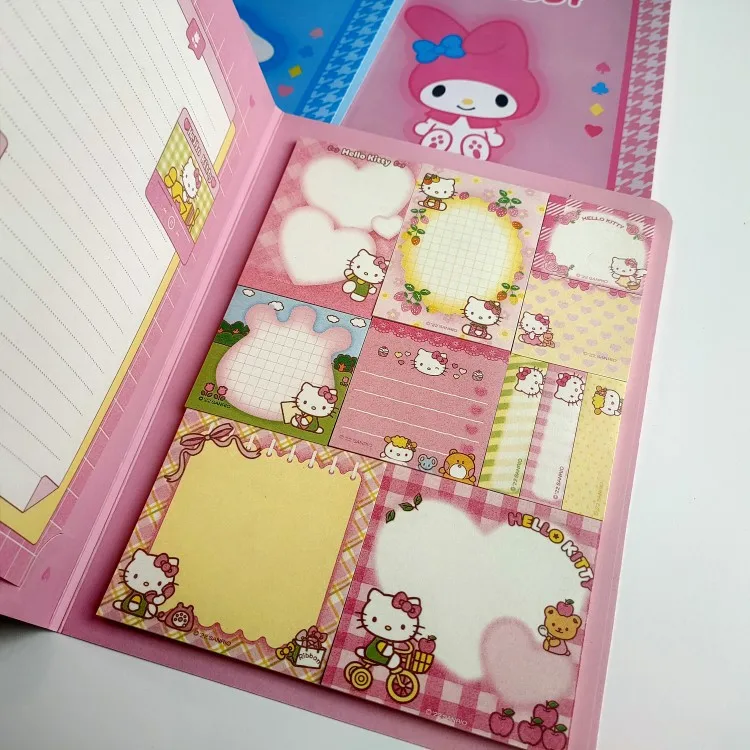 

Kawaii Sanrio HelloKitty Convenience Book Mymelody Kuromi Cinnamoroll Note Book Cute Paste Notepad Student Office Stationery