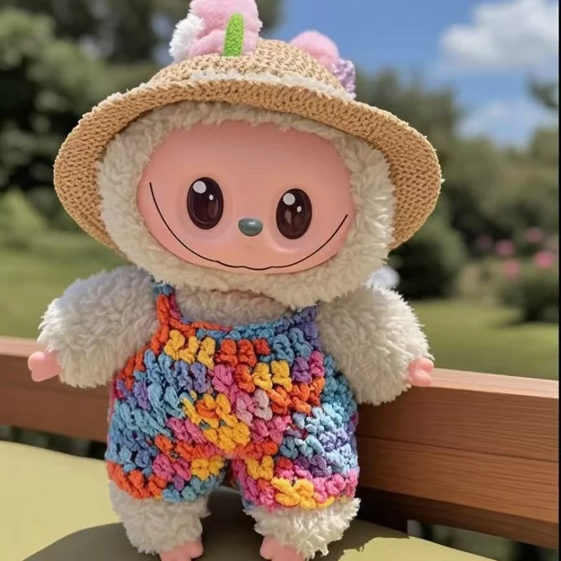 Woolen Pants & Hat Set for Labubu Dolls - Colorful Winter Outfit 1 S4a1f734d0f194337b4b9a10b7033eda2H