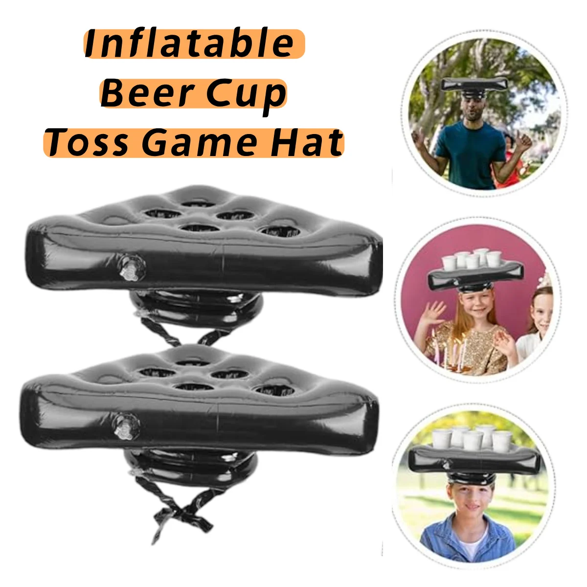 2Pcs Inflatable Beer Cup Pong Hat Creative Toss Game Hat for Adults Fun Party Supplies for Outdoor Games,Christmas birthday 2Pcs Inflatable Beer Cup Pong Hat Creative Toss Game Hat for Adults Fun Party Supplies for Outdoor Games,Christmas birthday