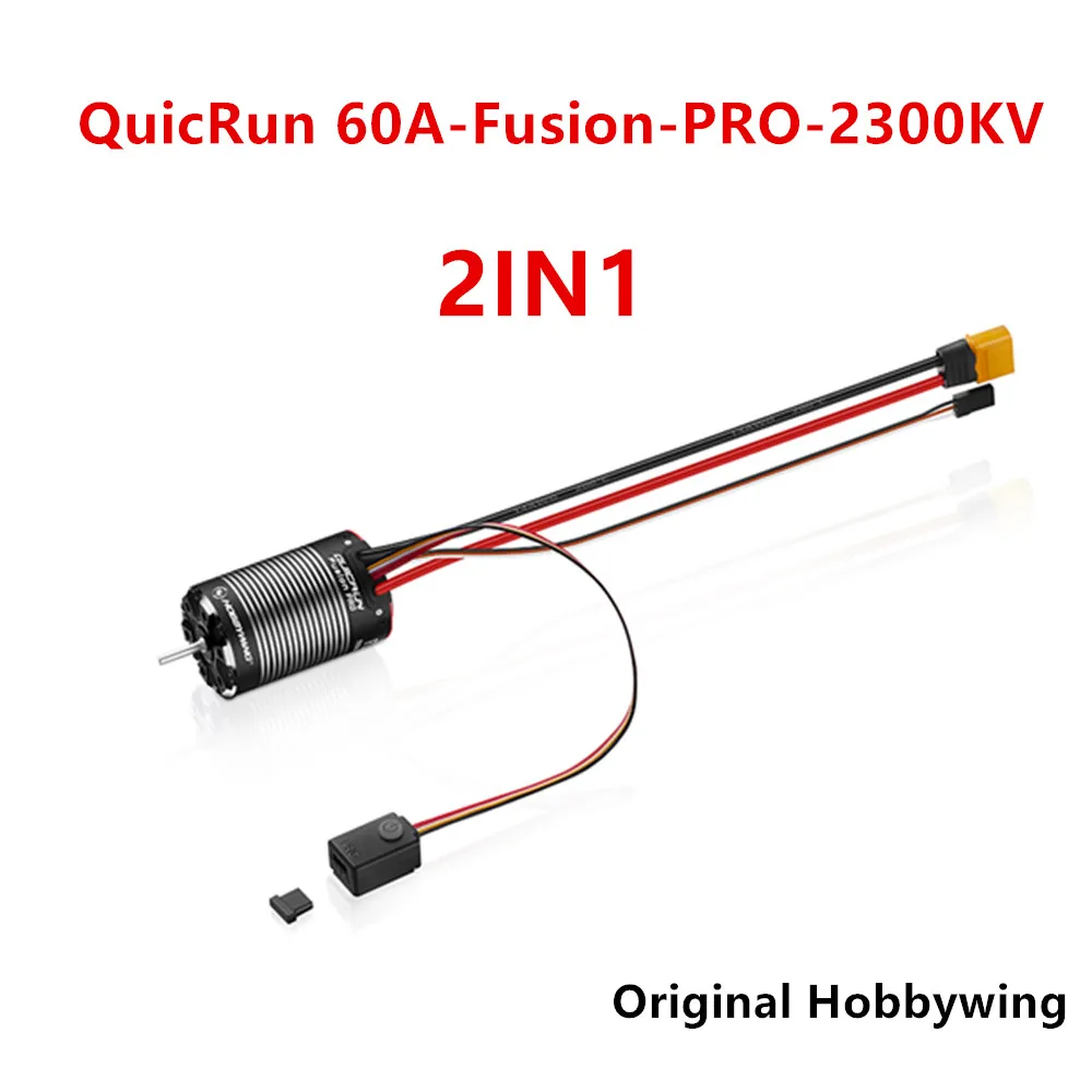 Бесколлекторный водонепроницаемый двигатель Hobbywing quirun Fusion PRO, 2300KV, 60A, ESC, 2 в 1, для 1/10 гусеничного радиоуправляемого автомобиля
Бесколлекторный водонепроницаемый двигатель Hobbywing quirun Fusion PRO, 2300KV, 60A, ESC, 2 в 1, для 1/10 гусеничного радиоуправляемого автомобиля