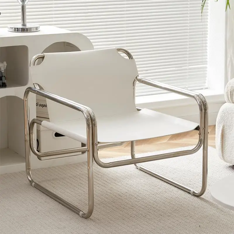 Single Sofa Chair Designer Bauhaus Casual Chair Stainless Steel Saddling Coffee Chair Shooting Prop New Backrest Chair Gaming
Single Sofa Chair Designer Bauhaus Casual Chair Stainless Steel Saddling Coffee Chair Shooting Prop New Backrest Chair Gaming