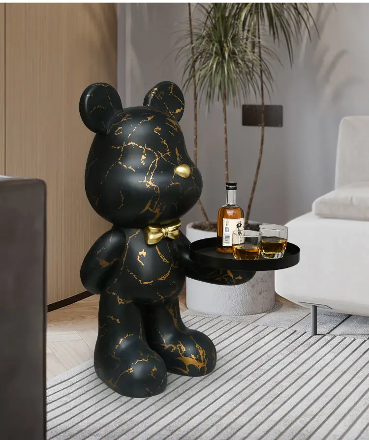 Home Decor Creative Doll Bear Floor Ornament Living Room Trend Soft Decoration Welcome Reception Storage Tray Animal Statue Gift Home Decor Creative Doll Bear Floor Ornament Living Room Trend Soft Decoration Welcome Reception Storage Tray Animal Statue Gift
