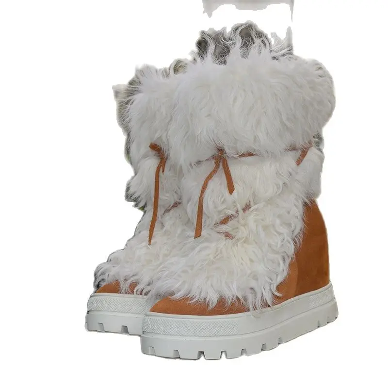 Winter Newest Sheepskin Fur Leather Snowboots Women Warm Boot 2022 Thick Platform Long Boots Riding Boots
Winter Newest Sheepskin Fur Leather Snowboots Women Warm Boot 2022 Thick Platform Long Boots Riding Boots