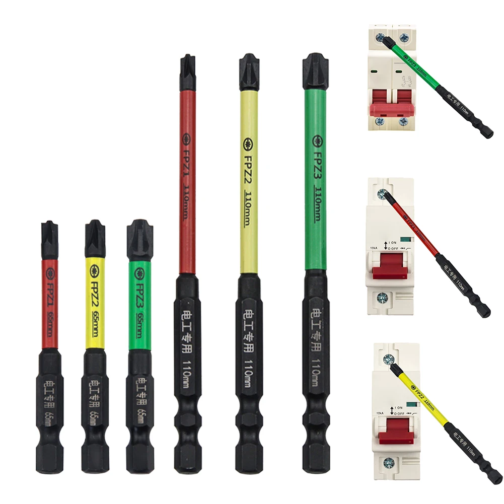 65/110mm Magnetic Slotted Cross Screwdriver Bit For Electrician Special FPZ1 FPZ2 FPZ3 Hand Tool Screwdriver
65/110mm Magnetic Slotted Cross Screwdriver Bit For Electrician Special FPZ1 FPZ2 FPZ3 Hand Tool Screwdriver