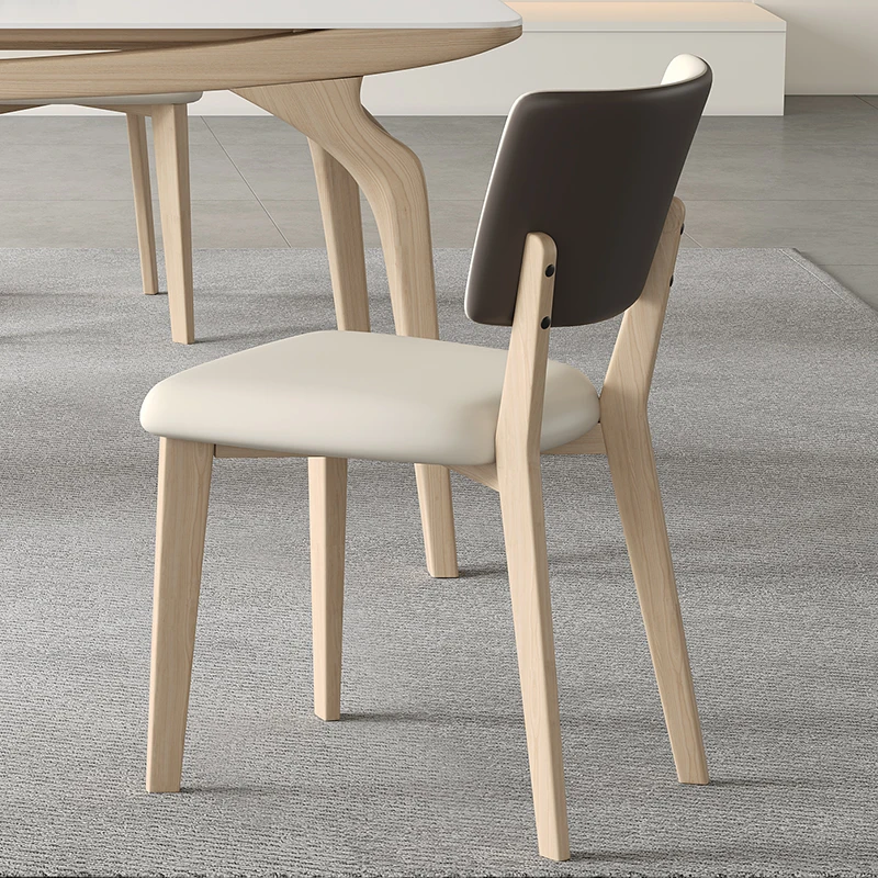 Cream style solid wood dining chair, minimalist modern designer, backrest chair, soft bag, leisure chair, home use
Cream style solid wood dining chair, minimalist modern designer, backrest chair, soft bag, leisure chair, home use
