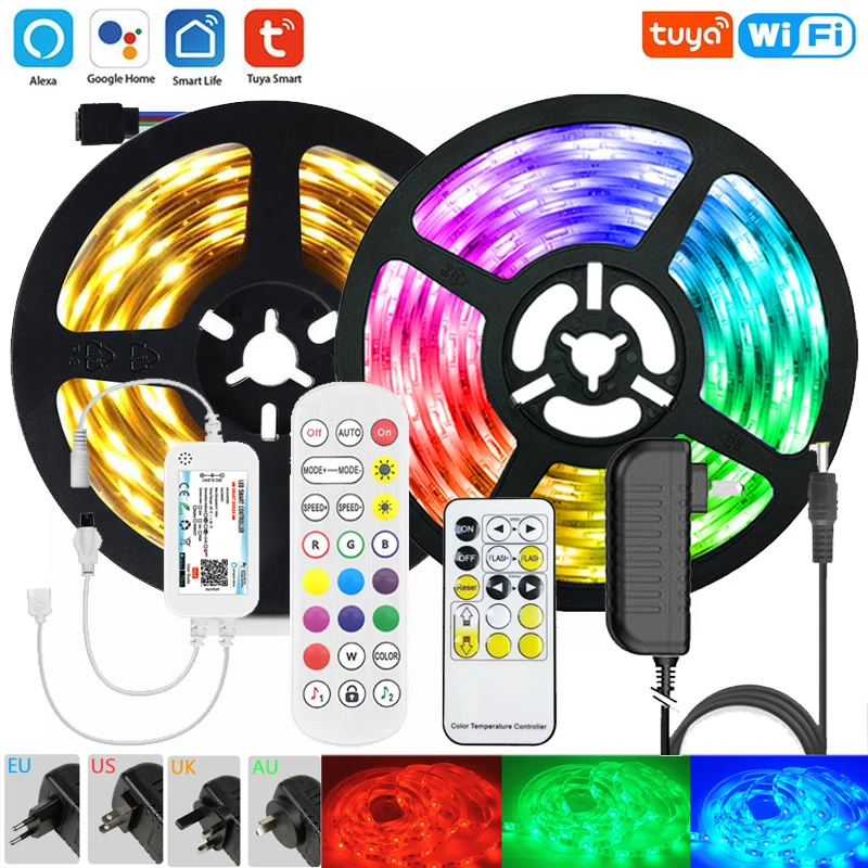 Светодиодная смарт-ленсветильник Tuya, 5 м, 10 м, 12 В, 5050, Wi-Fi, DW/CCT/RGB/RGBWW/RGBCCT
Светодиодная смарт-ленсветильник Tuya, 5 м, 10 м, 12 В, 5050, Wi-Fi, DW/CCT/RGB/RGBWW/RGBCCT